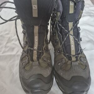 Salomon Hiking Boots in Black and Olive